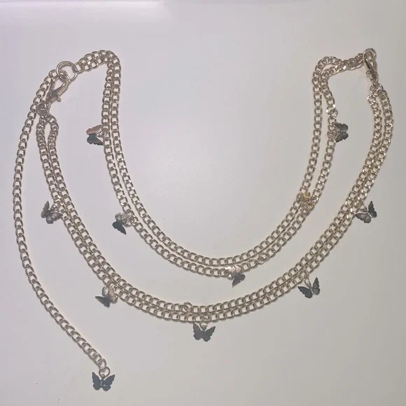 wild fable Accessories Gold Butterfly Beltchain Poshmark